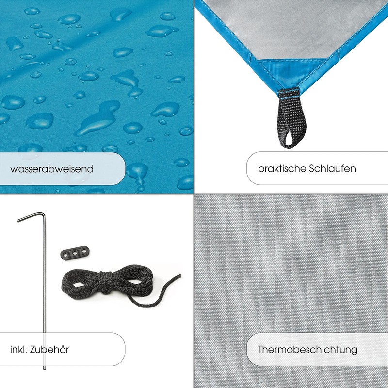 CelinaSun Awning PES UPF 50+ Outdoor Square 3 x 3
