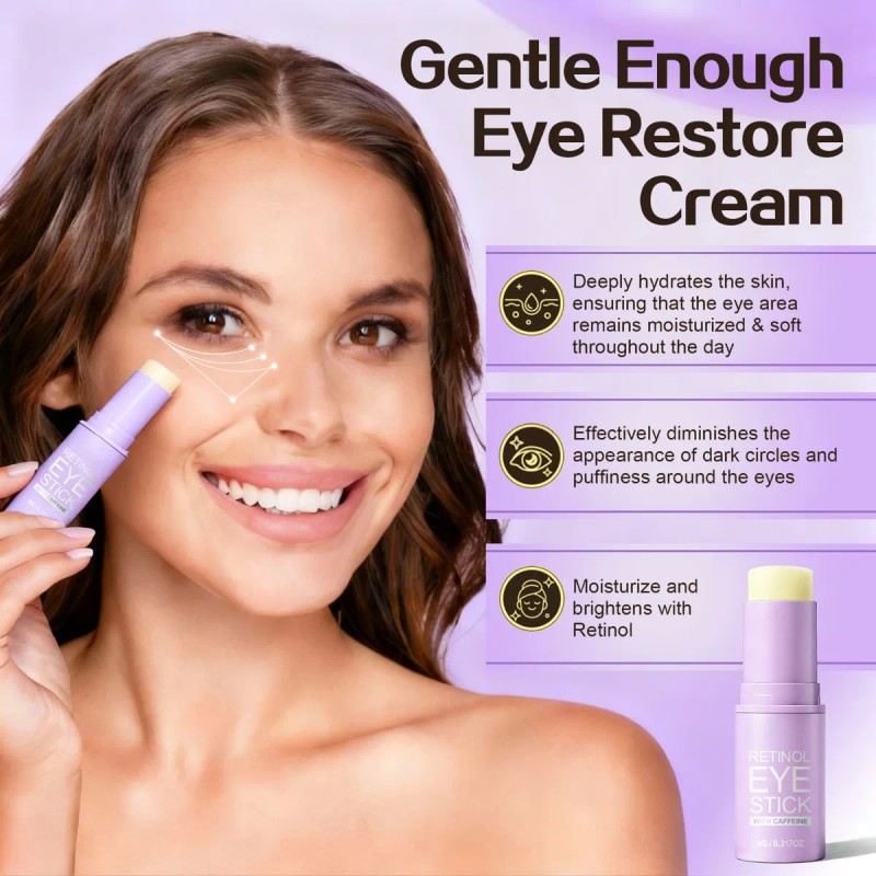 Retinol Cafeína Stick Ojos Antiarrugas Hidratante