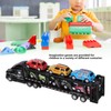 1:48 Carrier Truck Toy Model Alloy Detachable Six Car Kids