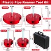 Blulu 11 Piece PVC Pipe Reamer Kit for 1/2" Drill,