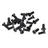 sourcing map M3 x 8mm Phillips Screw Fastener Black for
