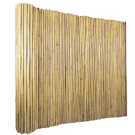 Jollybower 4.75Ft High x 6 Ft Long x 0.7In D Bamboo Screen, Natural Bamboo Fence Rolls, Eco-Friendly Bamboo Fencing for Outdoor Balcony Patio Garden Border Pool