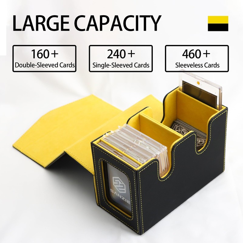 SANZIE Card Deck Box for MTG Commander Deck Box with