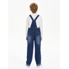 Haloumoning Boys Denim Bib Overalls with Adjustable Straps and Convenient