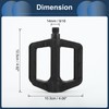 INFINAUTO Cycling Bike Pedal, 9/16" Spindle Lightweight Plastic Bicycle Flat
