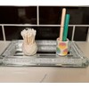 Home Haven Ceramic Q-Tip Holder - Colorful Mandela Design