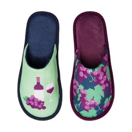 Dedoles Slippers Women Men & Children Memory Foam Many Fun Designs Unicorn Music Rainbow Comics Games Gift, Winemaker