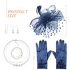 DRESHOW Fascinator Hats for Women Veil Mesh Tea Party Hat