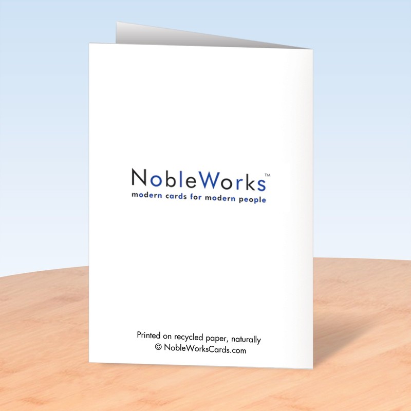 NobleWorks 8311 While You Were Out Funny Birthday Card with