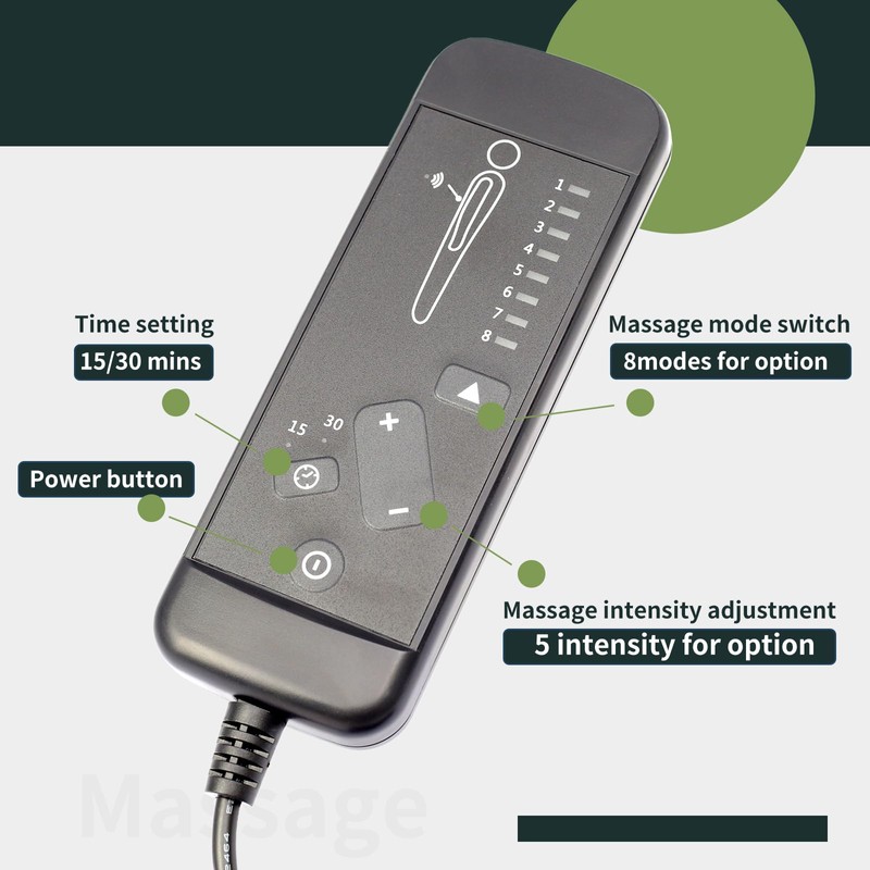 ALLCSM 3 Pin Replacement Vibration Massage Remote Handset Controller for