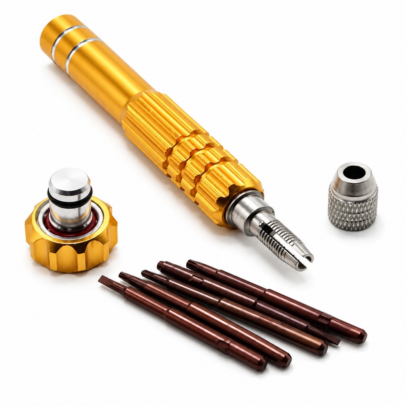 Precision Screwdriver for Phone and Electronics Repairs - Interchangeable Bits
