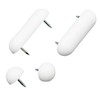 Plumb Pak, 1-7/8 x 4-3/8" PP835-25 Toilet Seat Bumper Set