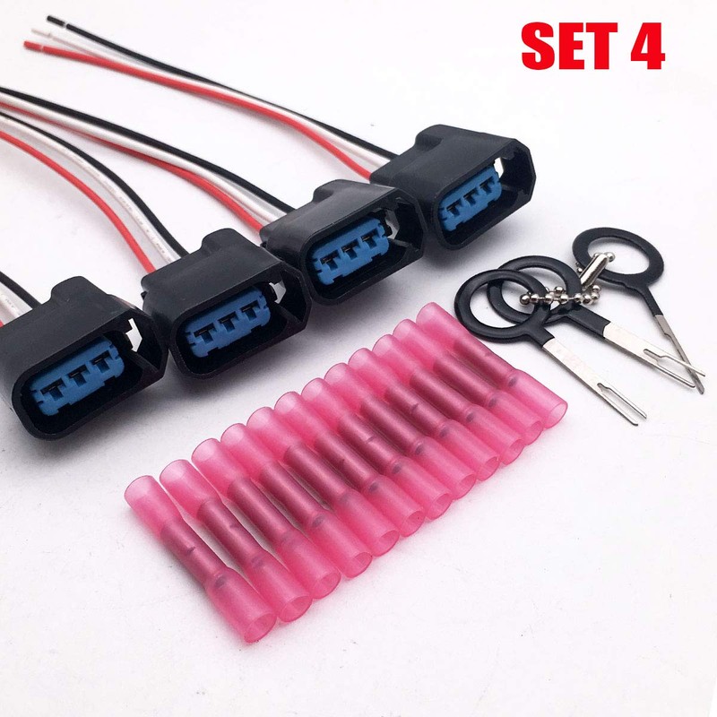 Aokus CONJUNTO 4 Conector de Bobina de Encendido Enchufe coletas