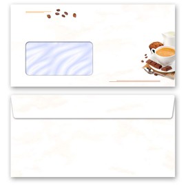 Envelopes Coffee with Milk Food & Drink DIN Long 220 x 110 mm Pack of 50 Paper-Media