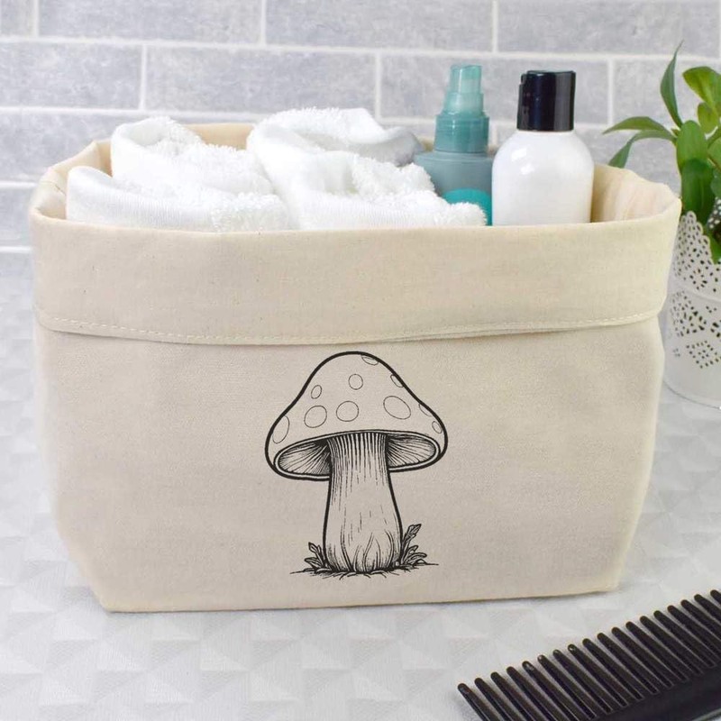 Large 'Toadstool Mushroom' Canvas Organiser/Storage Bag (OR00030037)