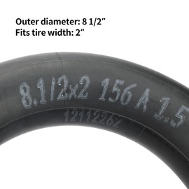 RUTU 2-Pack 8.5 inch Inner Tube Thick Scooter Tube Universal 8 1/2 x2 Inflated Tube Replacement for Gotrax GXL Hiboy S2 Xiaomi M365 Pro Pro2 1S MI3 Lite and 8.5 Inch Electric Scooters