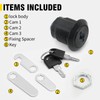 EATAKWARD RV Drawer Cam Lock 5/8 inch, Single Key, 3Lock