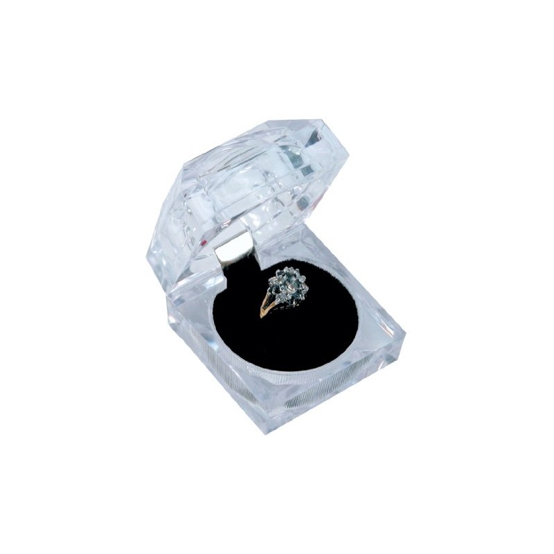 boxdisplays Crystal Look Ring Box