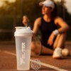FELTER FITNESS Vaso Shaker para Proteina gym con Mezcladora de