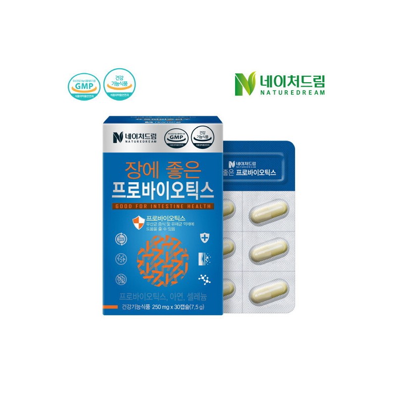 Nature Dream 네이처드림 장에 좋은 프로바이오틱스 250mg x 30정 8박스