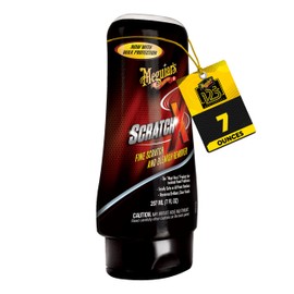 Meguiar's Scratch-X G10307, Fine Scratch and Blemish Remover, Restores Clarity for Car Paint, Works Quickly and Easily, Safe and Effective on All Glossy Paints and Clear Coats, 7 Oz