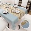 Rectangular Waterproof PVC Tablecloth, Tablecloth for Dining Room, Garden, Party,