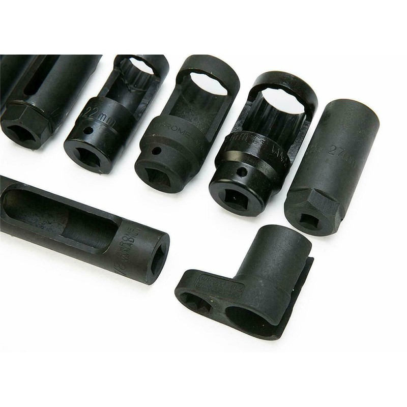Maxfavor 10PCS Automotive Oxygen Sensor Socket Set Sensor Oil Pressure