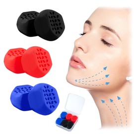 AYNKH Jawline Exerciser 6 Pack Jaw Muscle Trainer Face Neck Chewing Tool Jaw Exercise for Men Women Face Slimmer Shaper (3 Colours)