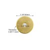 Tiazzaus 10Pcs Plain Round Brass Backplate Washers Classical Furniture Decoration