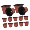 BESPORTBLE 20pcs Garden Nursery Pots Decorative Plastic Flower Pots Holes