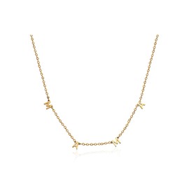 Mama Necklace Letter Mom Necklace Adjustable Letter Mother Necklace For Mother Day Gift from Daughter (Gold)