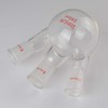 StonyLab 250ml Glass 3 Neck Round Bottom Flask RBF, with