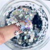 Snowflake Confetti Glitter Laser Sequins for DIY Crafts, Nail Art