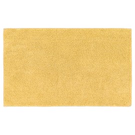 Garland Rug Queen Cotton Soft Yellow 24" x 40" Ultra Soft, Plush, Highly Absorbent, Machine Washable Shower & Bathroom Floor Towel, Non-Slip, Quick-Dry,
