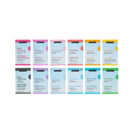 FREEMAN Limited Edition Mask & Chill Self Care Skincare Mask Holiday Kit, Face Masks To Exfoliate, Hydrate, Relieves Stress, and Refines Pores, Facial Mask Variety, 12 Piece Gift Set