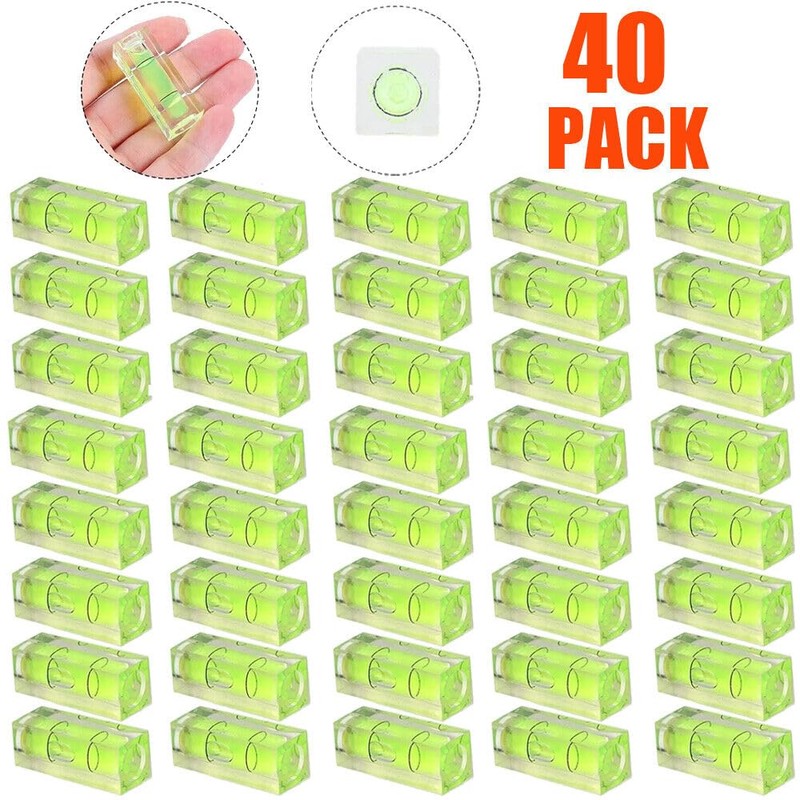 40 Pieces Square Mini Spirit Level Bubble Small Leveller For