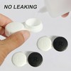 KyltoSynth Contact Lens Case, Black and White Contacts Case，2 Pcs,
