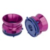 1 Pair NAB Hub Adapters Polished Aluminum Alloy Universal Loading