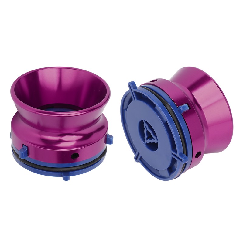 1 Pair NAB Hub Adapters Polished Aluminum Alloy Universal Loading
