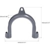 2Pcs Gray Clothes Washer Drain Hose Holder - U-Shape Washing
