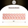 150 Packs Pink Paper Straws Drinking Disposable Stripe Straws Bulk