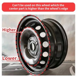 MOTENIO 14 inch Rim Cover for Iron Rim Wheel Cover Blade Wheel Cover Set of 4 Hubcaps