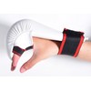 MAR INTERNATIONAL White Large Karate Punching Mitts/Gloves with Moulded Foam