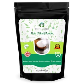AYURVEDASHREE Alum Powder 100 Gm | Food Grade | Granulated Powdered Alum | Food Preservative Preserving Pickles | phitkari | Fitkari | 100% Only Alum powder | Potassium Alum Powder | Nothing Added