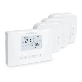 Programmable Wireless Thermostat Room Controller Set Mi-300S RF with 3 Receivers