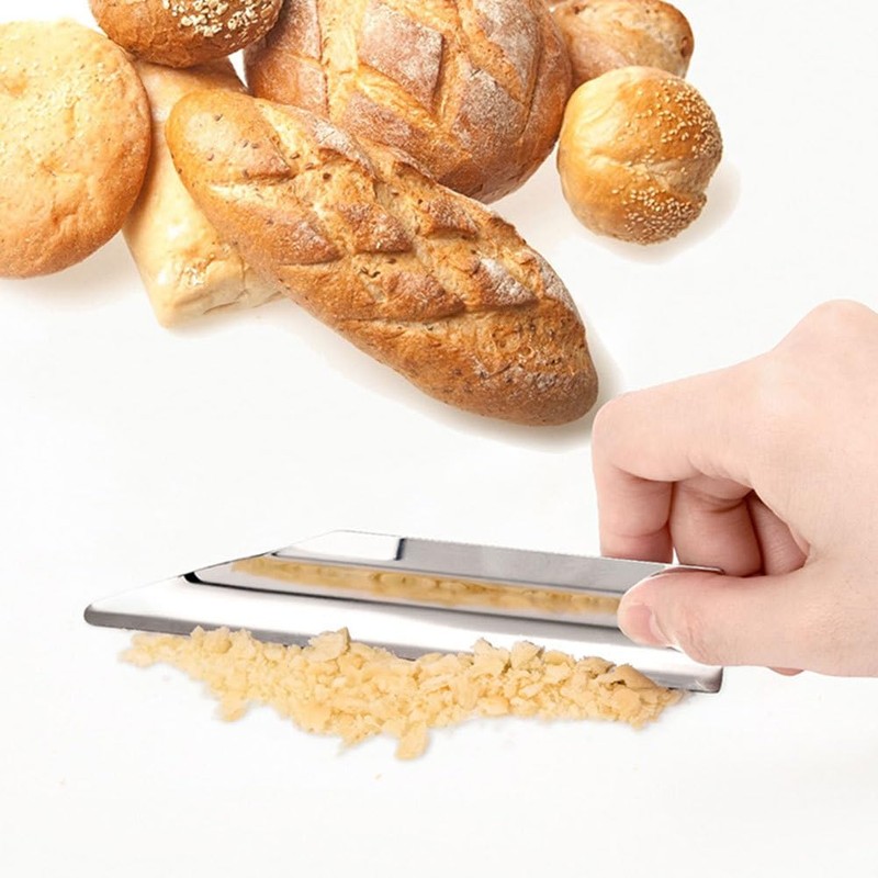 Luxshiny Bread Scraper 5.51 Inch Stainless Steel Counter Scraper for