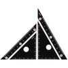 Raymei Fujii APJ251B Easy to Read Black and White Triangle Ruler, 3.9 inches (10 cm), Set of 2