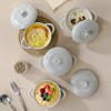 MALACASA Mini Cocotte Set - 12 OZ Ramekins with Lids