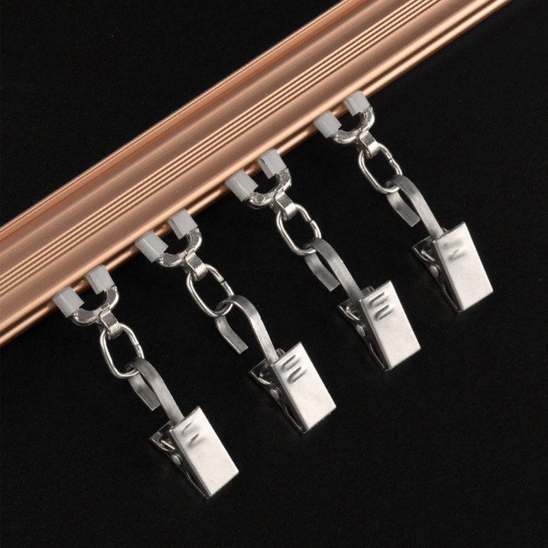 Curtain Clips, Set of 20 Stainless Steel Toothed Curtain Clips,