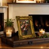 FJXMFRAME Vintage 5x7 Picture Frame Gold Antique Picture Frames with